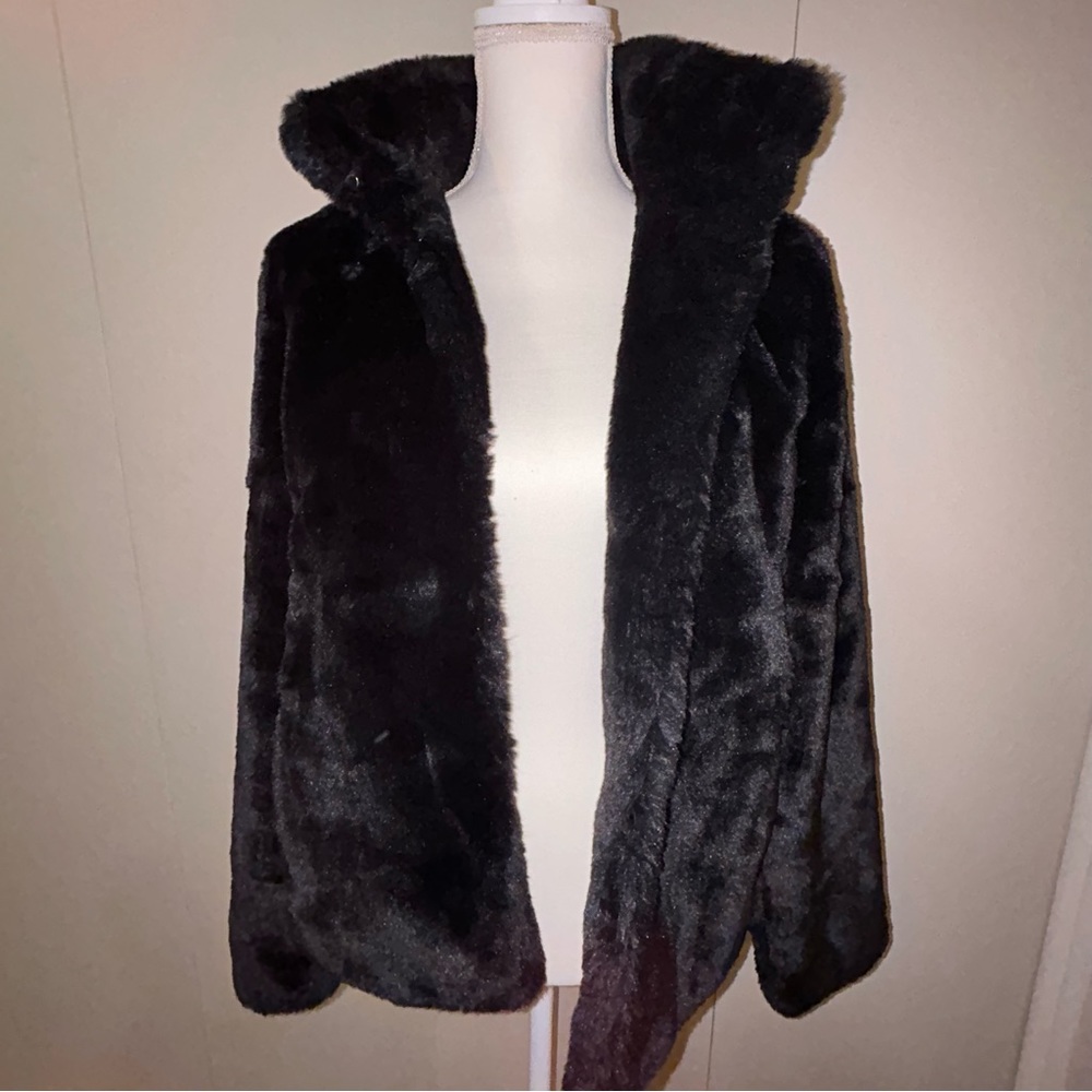 Express faux fur coat